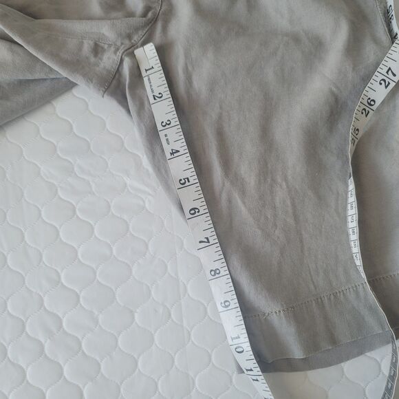 J. Jill Linen Blend Taupe Stretch Chino 11" Shorts Size 0 Petite - Picture 5 of 9